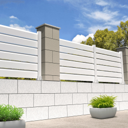 Clôture brise-vue 6 lames L 1911 x H 886 mm INTERSUN - 1