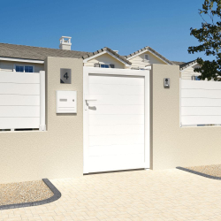 Portillon plein L 1000 x H 1564 mm – Blanc satiné RAL9010