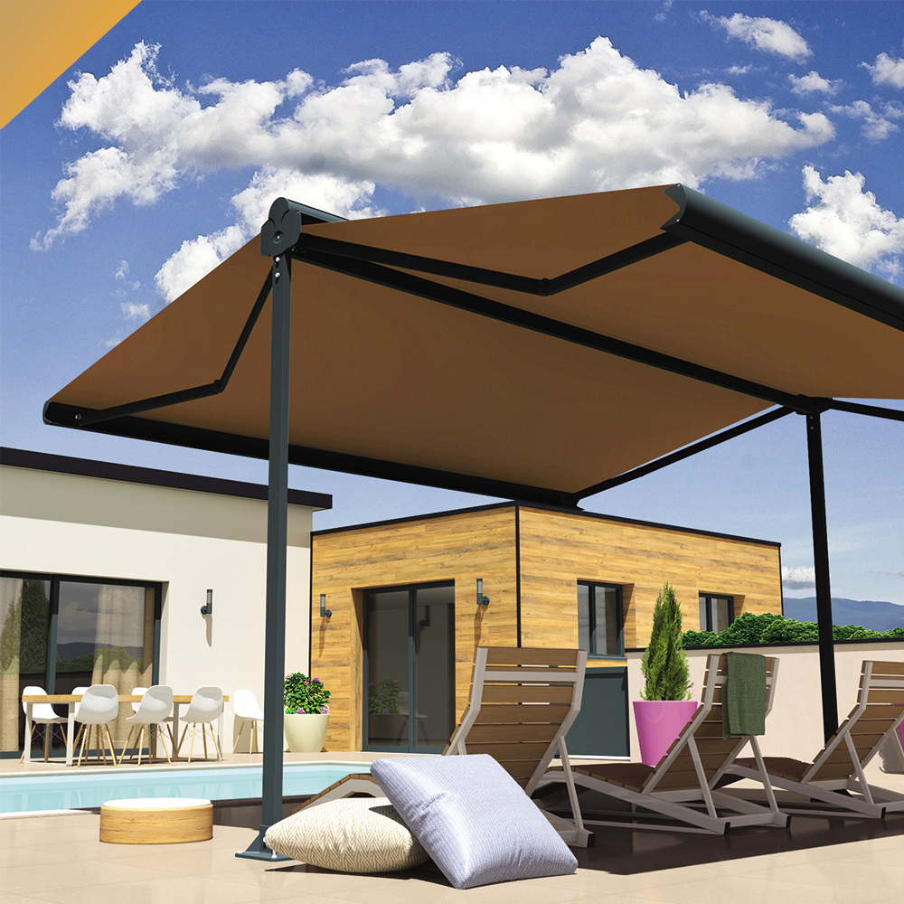 Store banne double pente ENARGITE – 4,00x2x3,00 M INTERSUN - 11