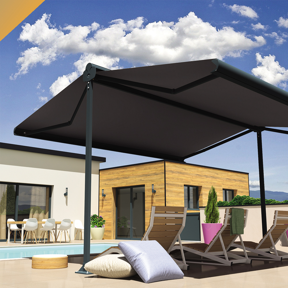 Store banne double pente ENARGITE – 4,00x2x3,00 M INTERSUN - 13