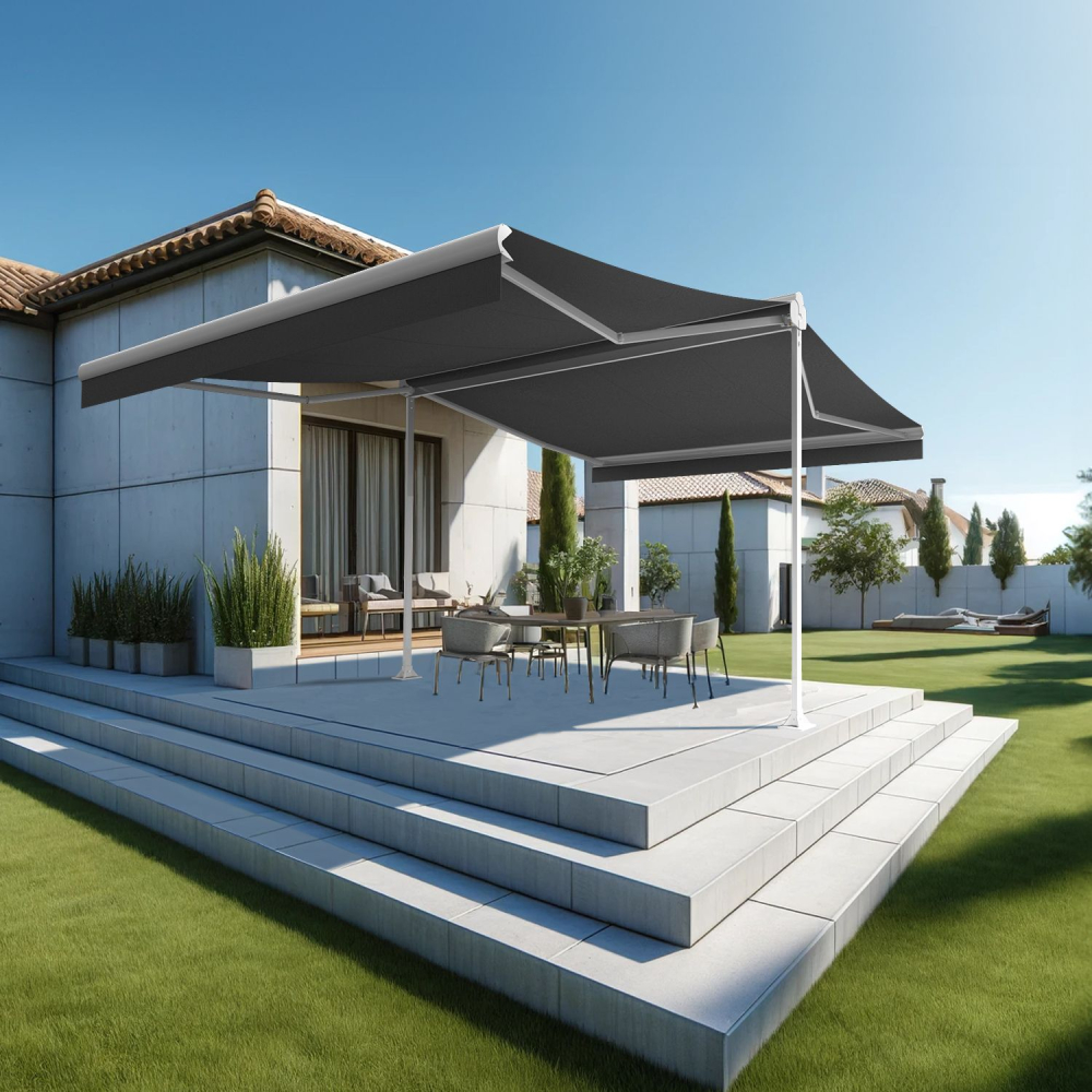 Store banne double pente ENARGITE – 4,00x2x3,00 M INTERSUN - 6