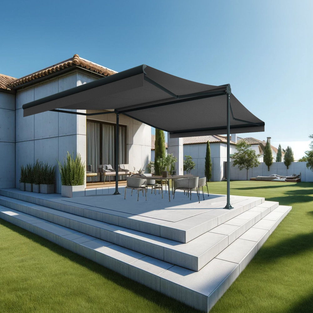 Store banne double pente ENARGITE – 4,00x2x3,00 M INTERSUN - 3