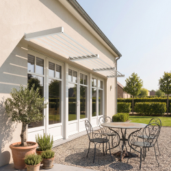 Auvent aluminium fixe